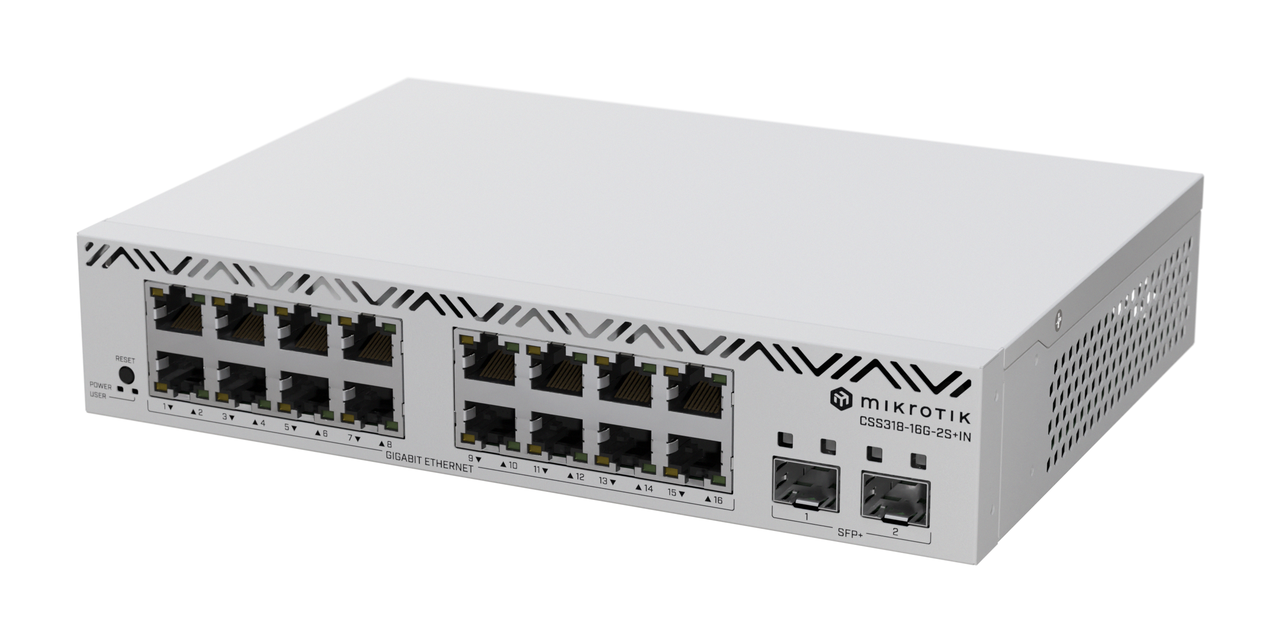 CSS318-16G-2SPlus-IN Cloud Smart Switch 318-16G-2S+IN with SwitchOS, desktop case 