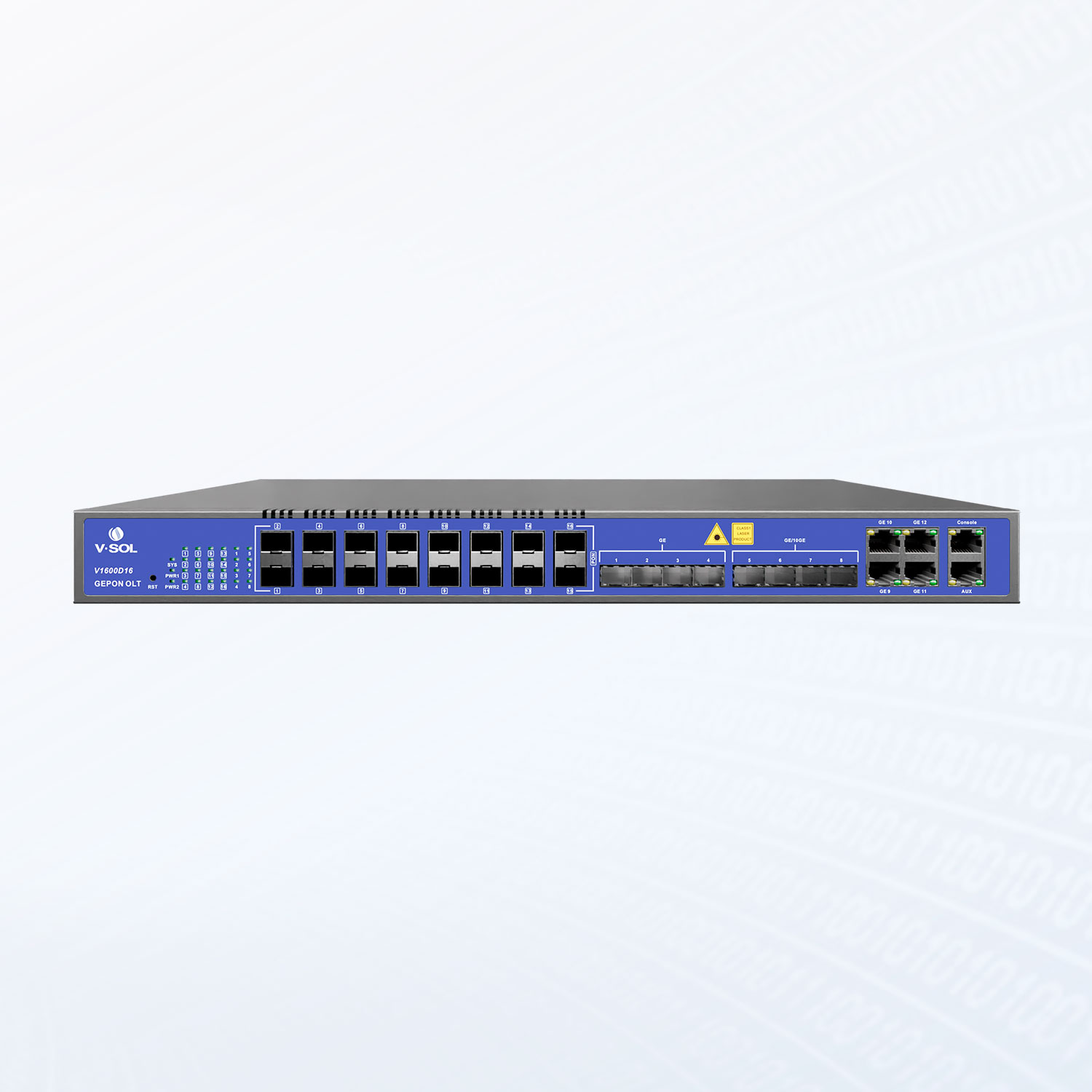 GPON-OLT-V1600G2-B-PW VSOL - 16 PON - DUAL POWER OLT , FTTX , 4 x RJ45 , 4 x SFP+,,16x C+++