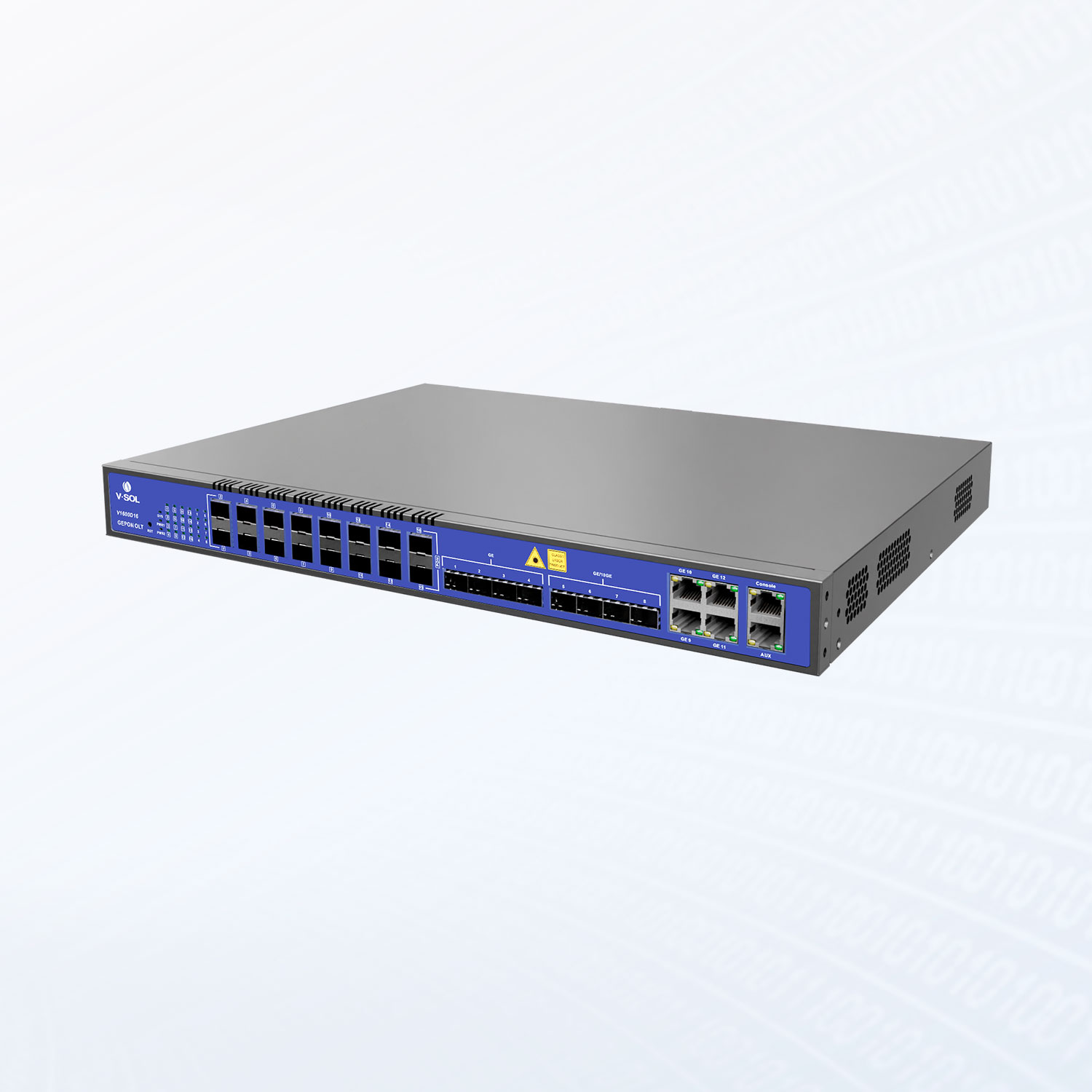 GPON-OLT-V1600G2-B-PW VSOL - 16 PON - DUAL POWER OLT , FTTX , 4 x RJ45 , 4 x SFP+,,16x C+++