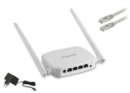 EVEREST-EWR-301 Everest EWR-301 Kablosuz-N WPS + WISP+WDS 300 Mbps Repeater+Access Point+Bridge Kablosuz Router