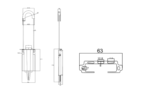 FBR-ADSS-CLAMP-8-12MM ADSS Aerial Gergi Ekipmanı Cable diameter 8-12mm
