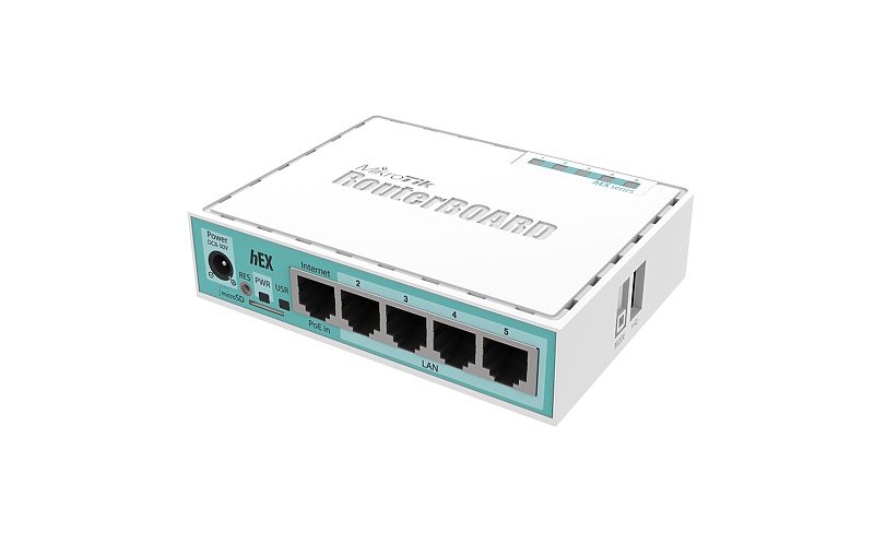 E50UG Mikrotik HEX (Yeni) 5xGigabit LAN, USB, L4, Router / Firewall / Hotspot