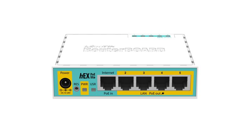 RB750UPr2 Mikrotik RB750P-UP r2 HEX POE LITE ,4x 10/100 LAN, 24V Passive Poe , L4