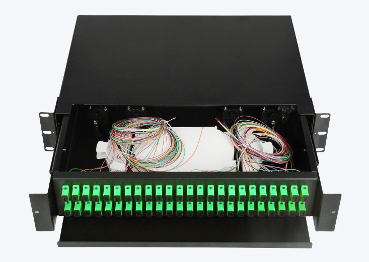 FBR-RACK-48-SC-APC-FULL FIBER RACK TIPI 48 CORE SC APC - 2 KASETLI ODF - HAZIR