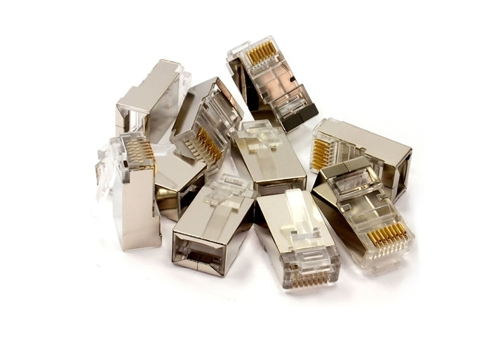 WN-RJ45-CON-EZ-MTL RJ45 CAT6 METAL YENİ NESİL DELİKLİ EZ JACK KONNEKTÖR 100LÜ PAKET 