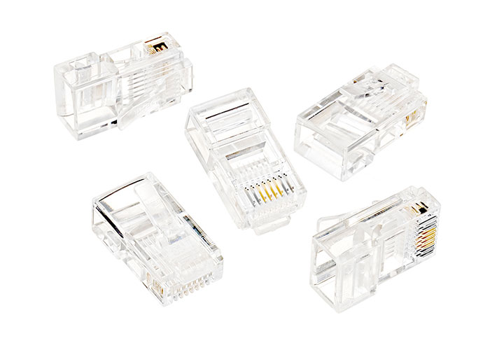 WN-RJ45-CON-EZ RJ45 CAT6 YENİ NESİL DELİKLİ EZ JACK KONNEKTÖR 100LÜ PAKET 